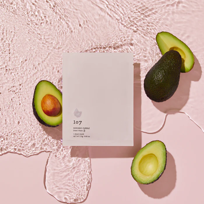 107 AVOCADO CUDDLE Sheet Mask (5 sheets set) 25g*5sheets - Image 3