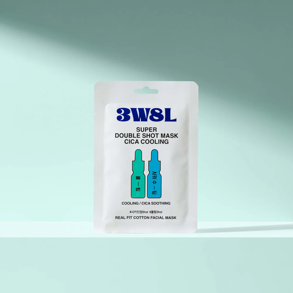 3W8L Super Double Shot Mask Cica Cooling 27ml - Image 4