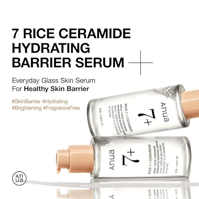 Anua 7 RICE CERAMIDE HYDRATING BARRIER SERUM 50ml - Image 4