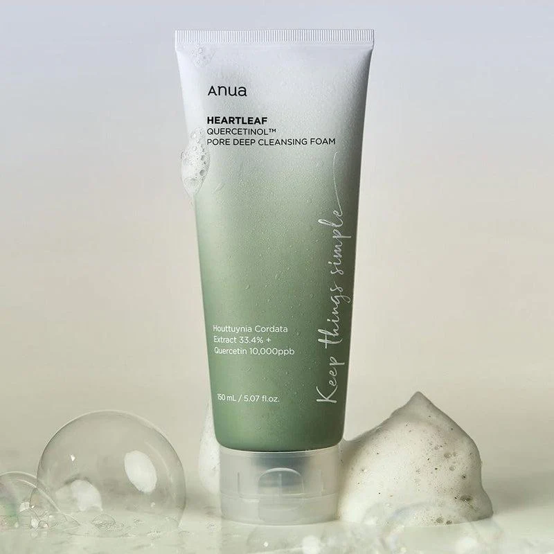 Anua HEARTLEAF QUERCETINOL PORE DEEP CLEANSING FOAM 150ML - Image 4