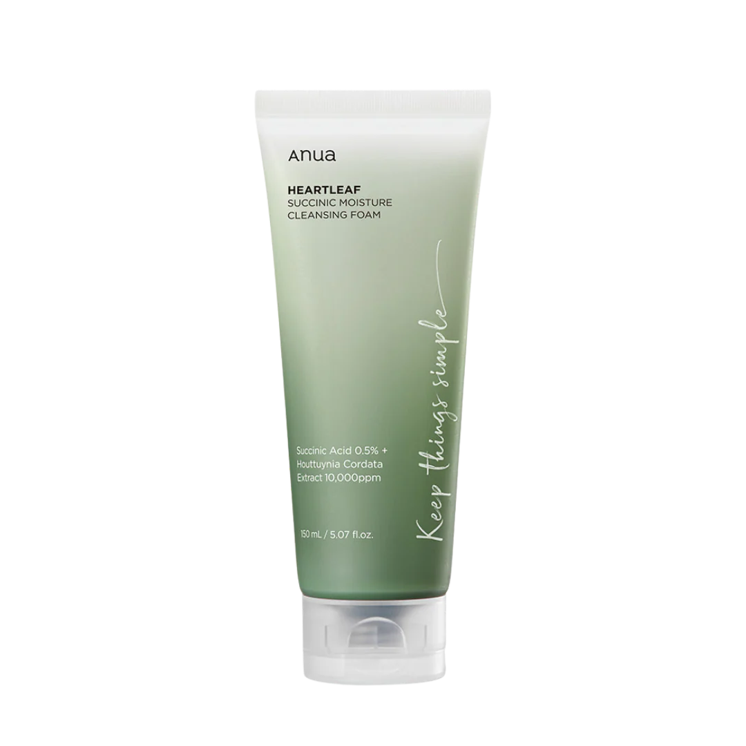 Anua HEARTLEAF SUCCINIC MOISTURE CLEANSING FOAM 150ml - Image 3