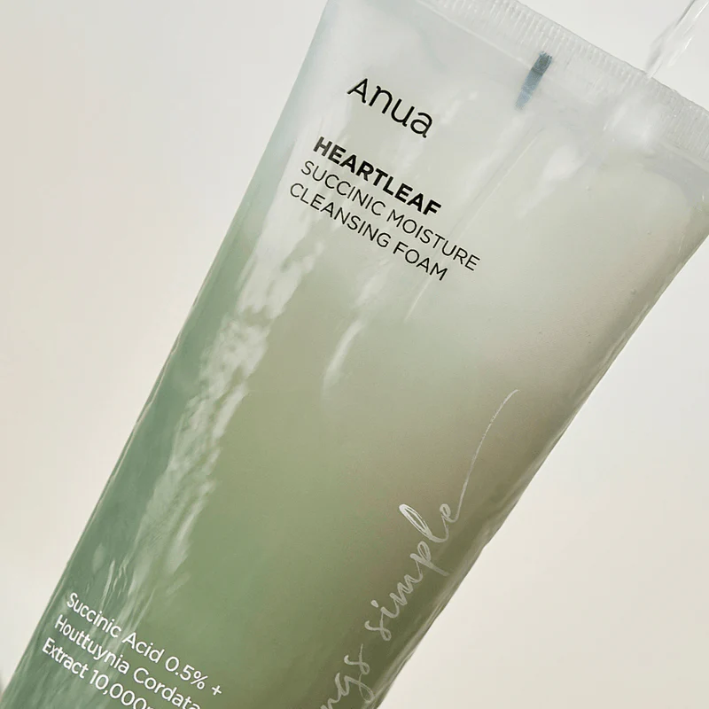 Anua HEARTLEAF SUCCINIC MOISTURE CLEANSING FOAM 150ml - Image 5