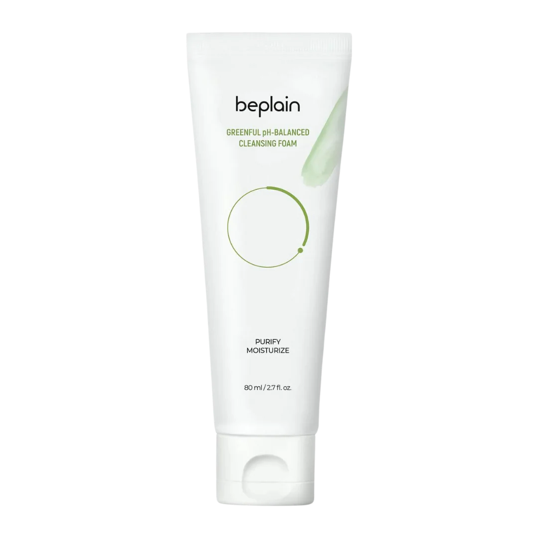 beplain Mung Bean pH-Balanced Cleansing Foam 80ml