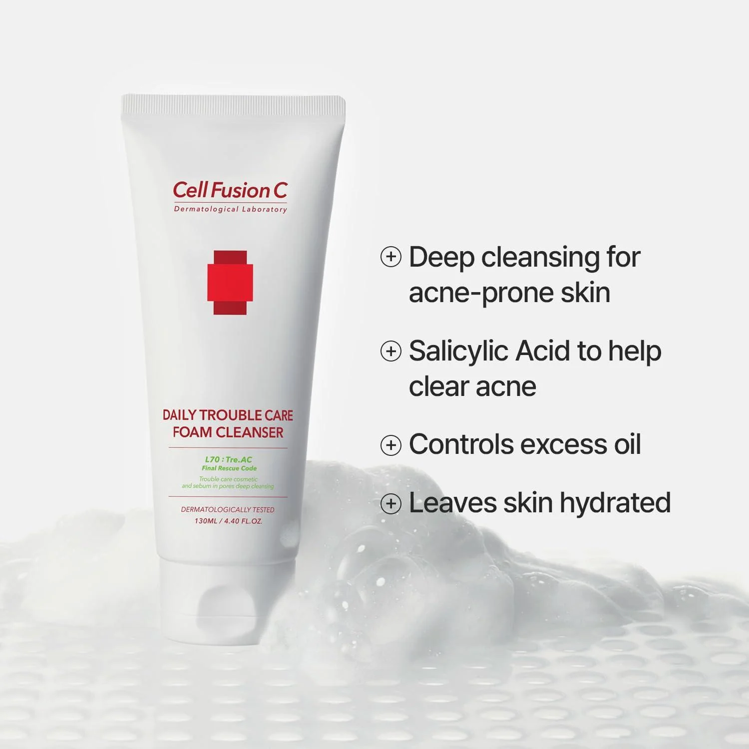 CellFusionC TRE.AC Daily Trouble Care Foam Cleanser - 130ml - Image 8