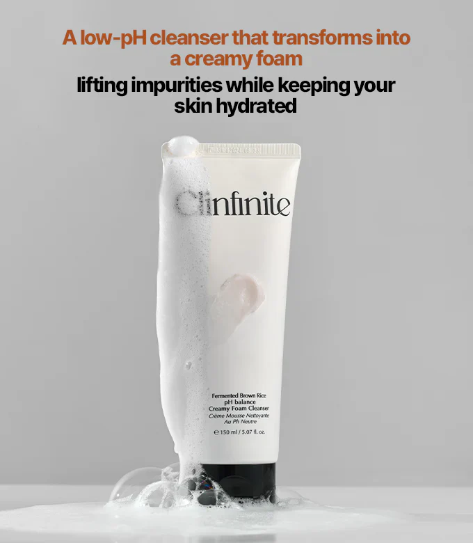 Clinfinite Fermented Rice Mild Acidic Creamy Foam Cleanser 150ml - Image 4