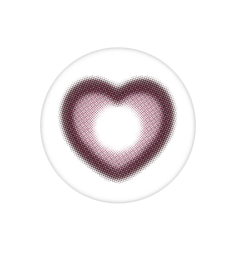 cocoview AXIAL FIXED Heart Ruri Pink 1month 0.00D 1ea/1Vial - Image 3