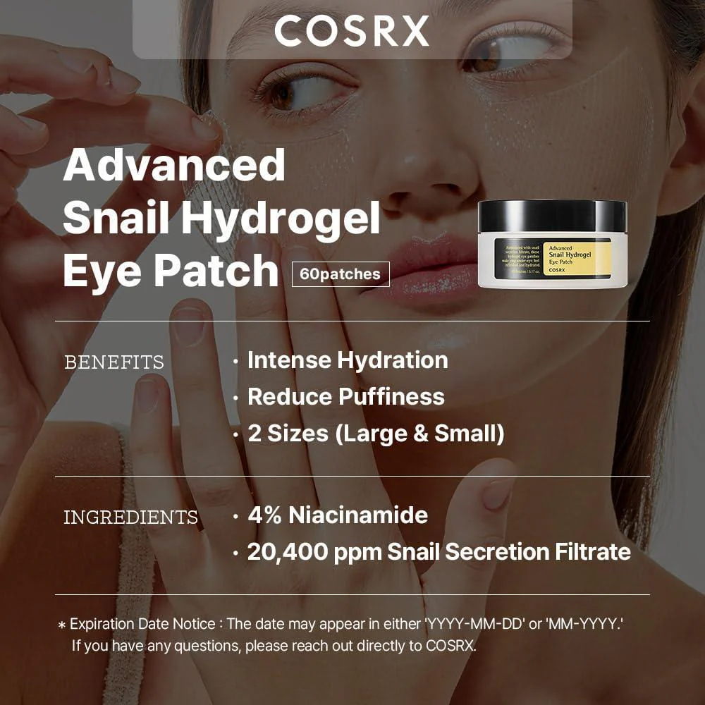 Cosrx Advanced Snail Hydrogel Eye Patch 60ea - Image 7