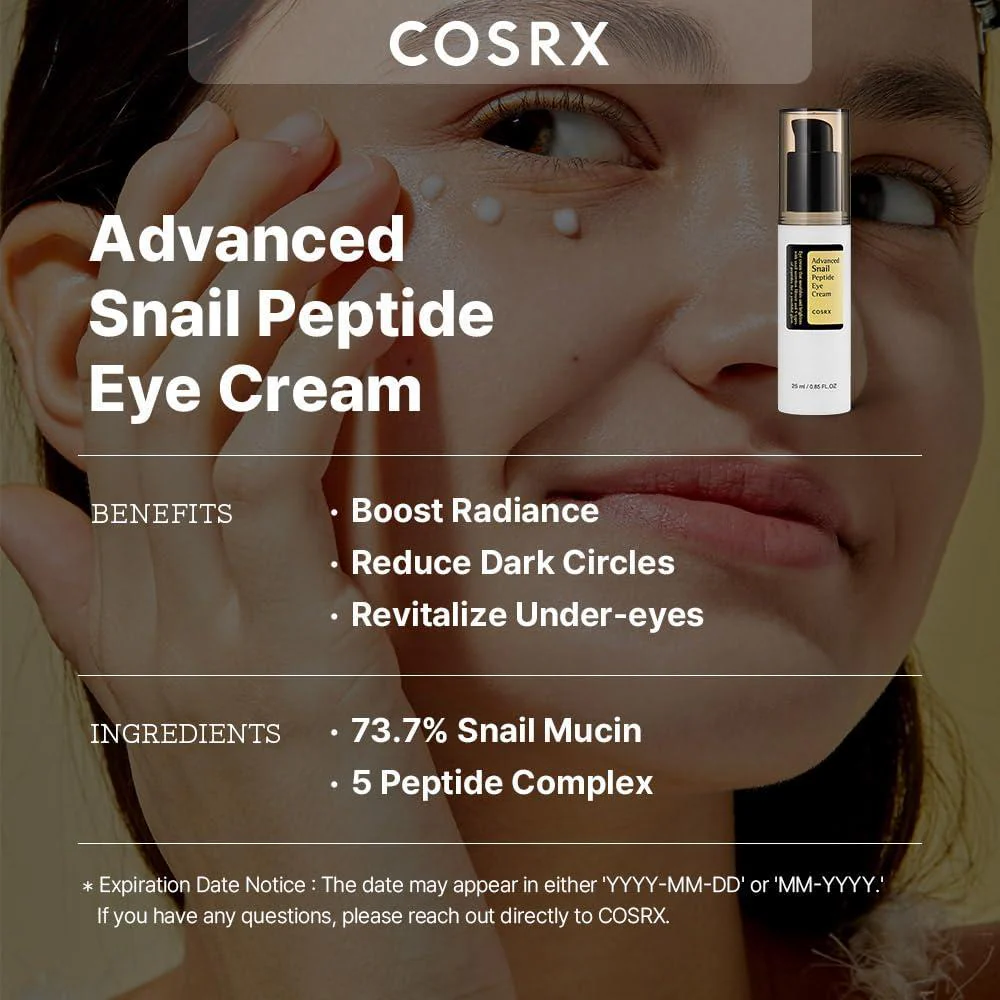 Cosrx Advanced Snail Peptide Eye Cream 25ml - Image 8