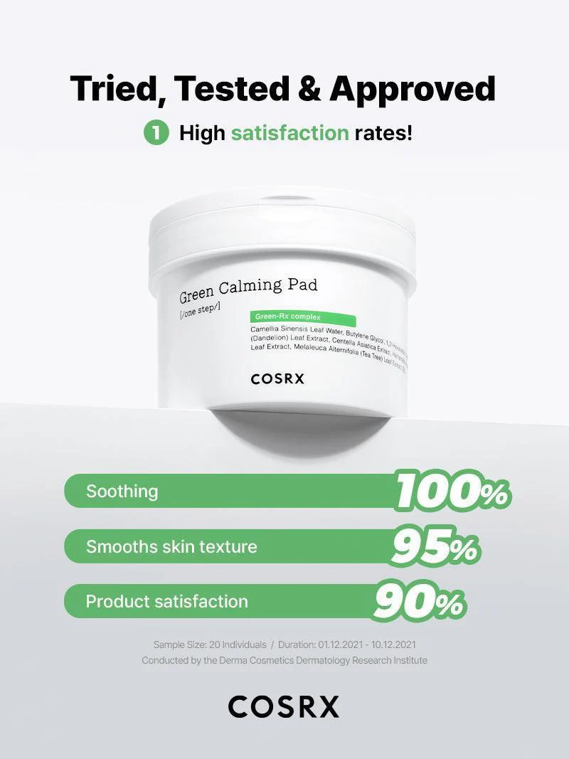 Cosrx One Step Green Hero Calming Pad 70pcs - Image 13