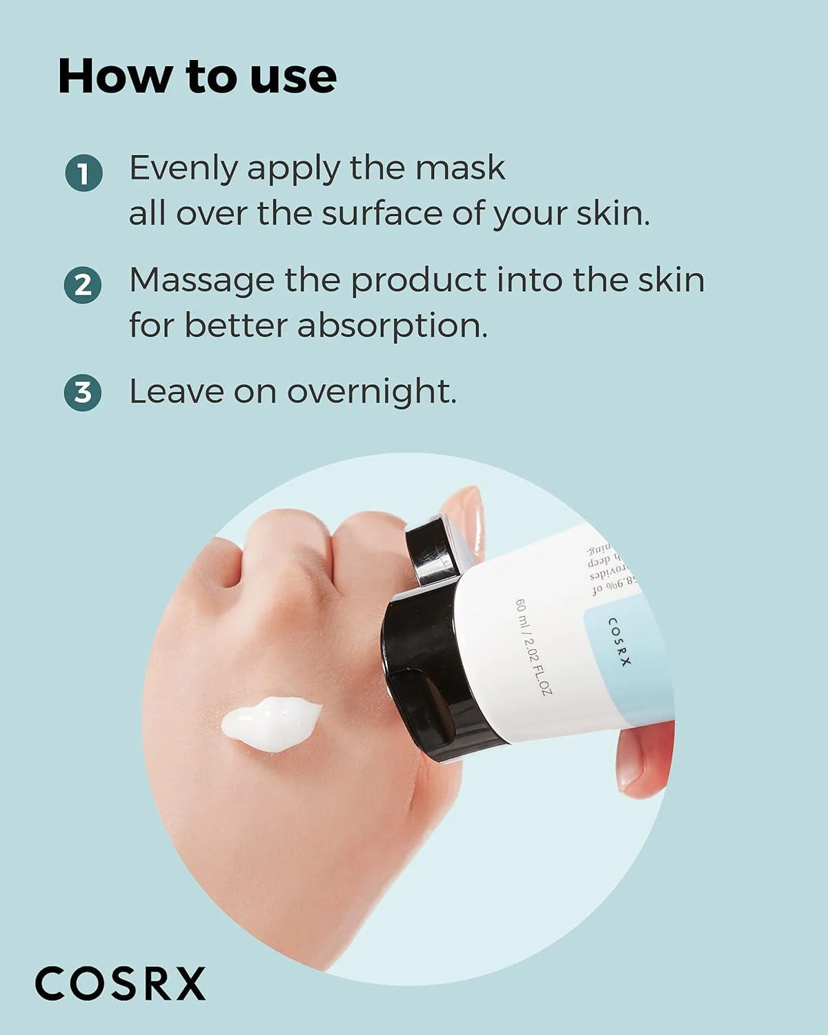 Cosrx Ultimate Nourishing Rice Overnight Spa Mask 60ml - Image 11