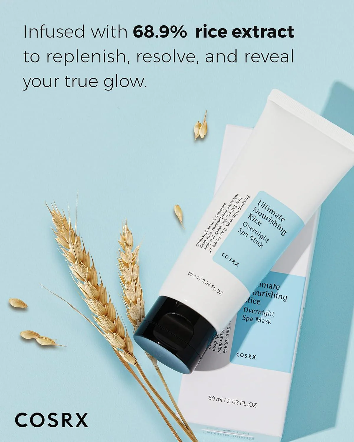 Cosrx Ultimate Nourishing Rice Overnight Spa Mask 60ml - Image 7