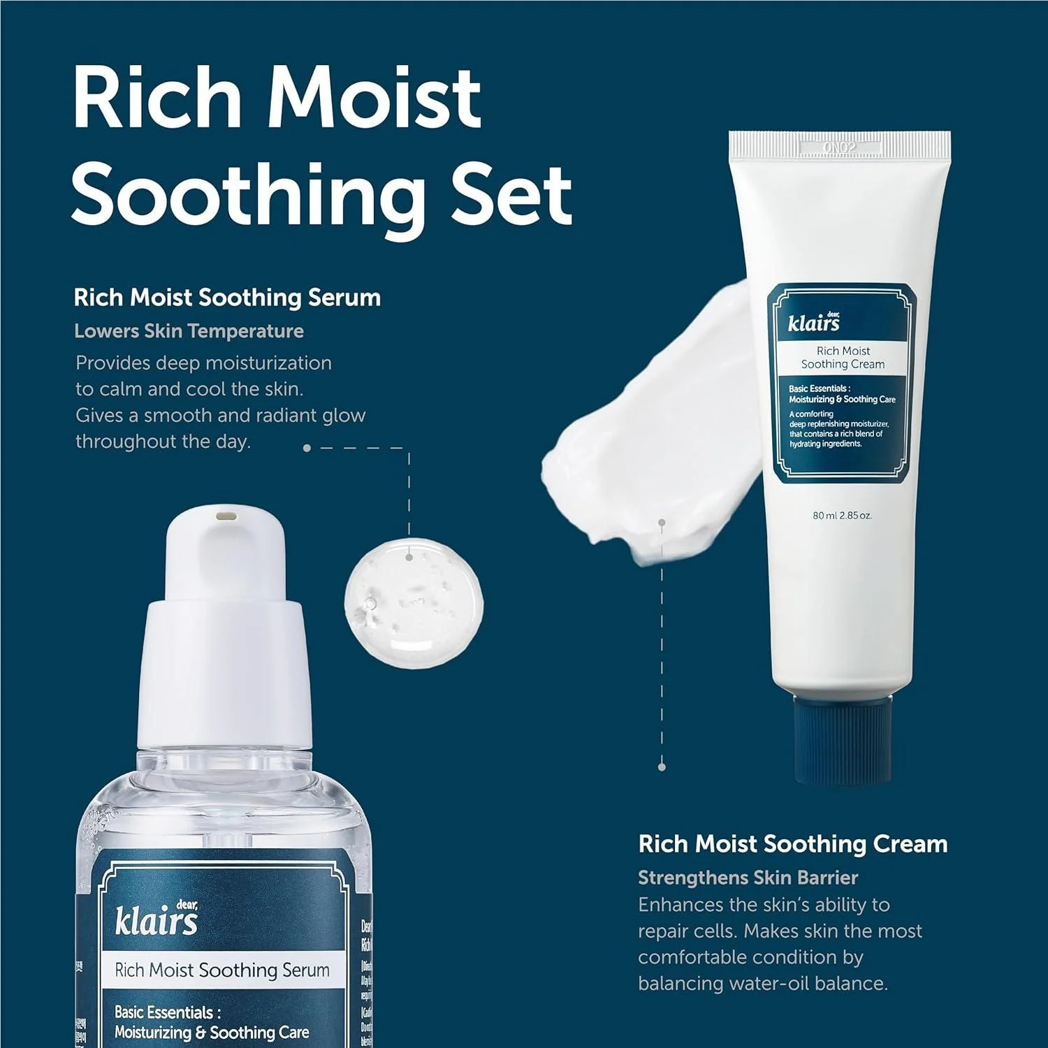 Dear Klairs Rich Moist Soothing Cream 80ml - Image 11