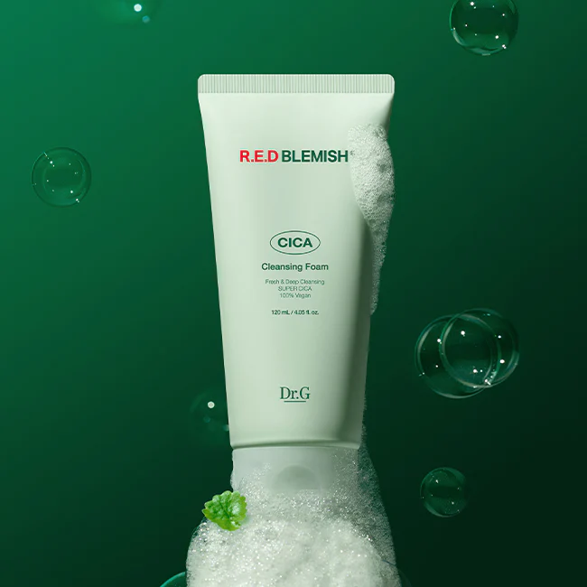 Dr.G Red Blemish Cica Cleansing Foam 120ml - Image 3