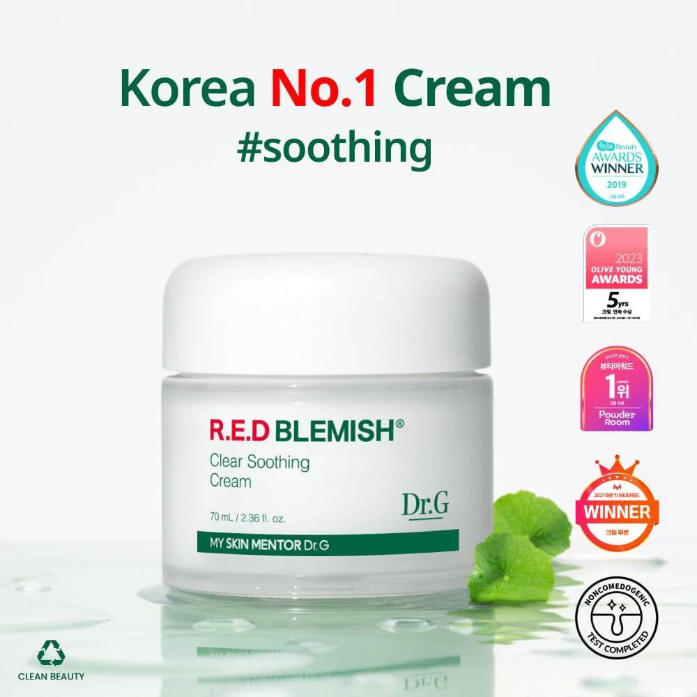 Dr.G Red Blemish Clear Soothing Cream 70ml - Image 4