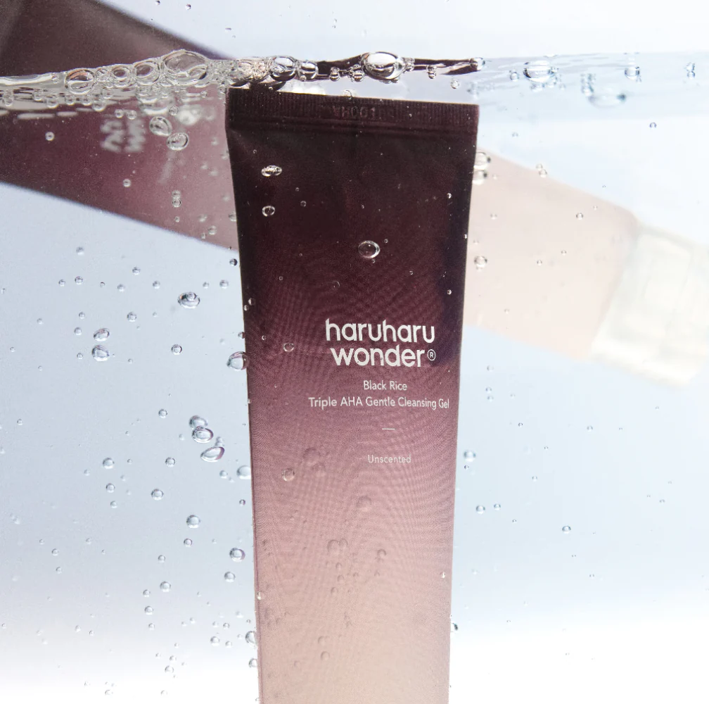 haruharuwonder Black Rice Triple AHA Gentle Cleansing Gel Unscented 100ml - Image 4