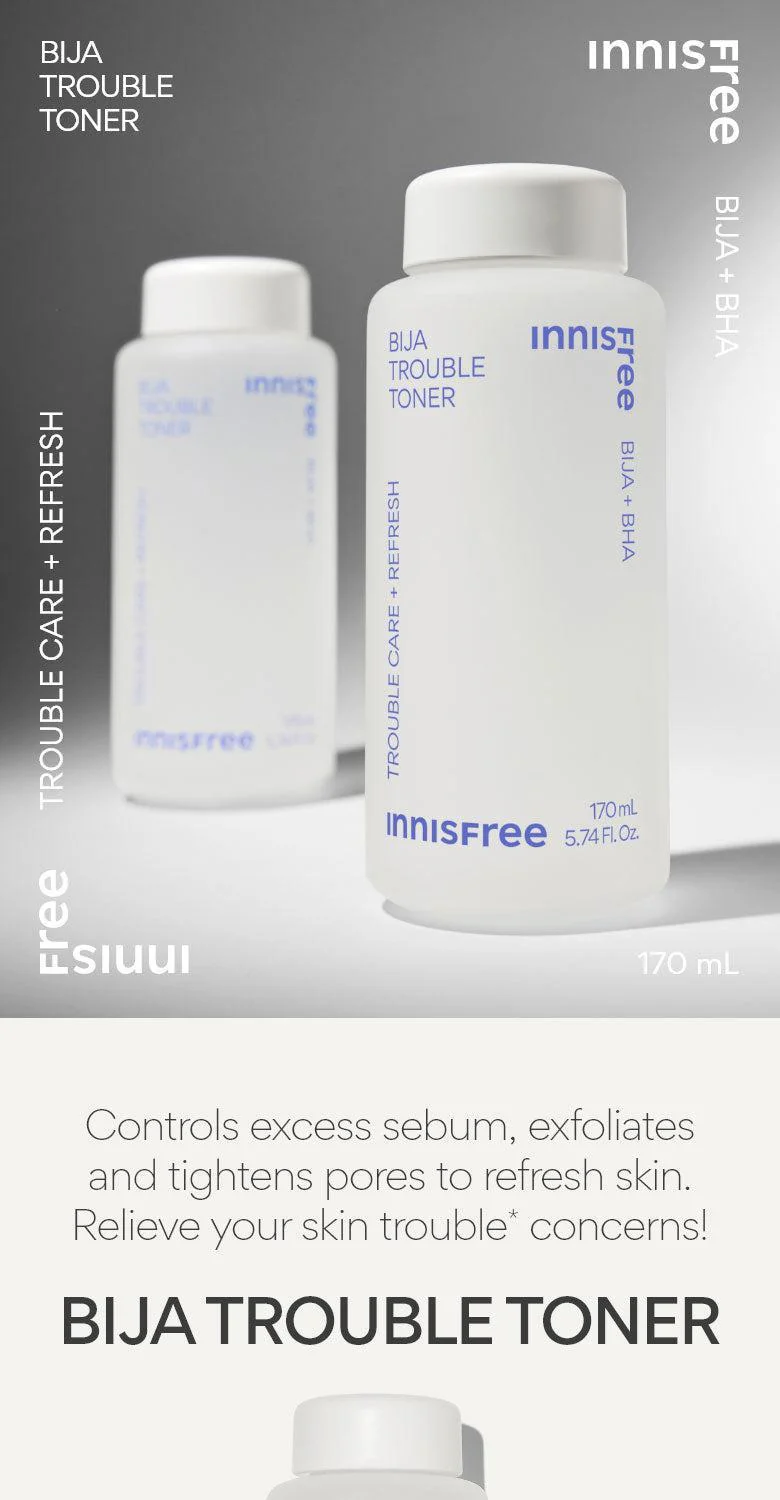 Innisfree Bija Trouble Toner 170ml - Image 4