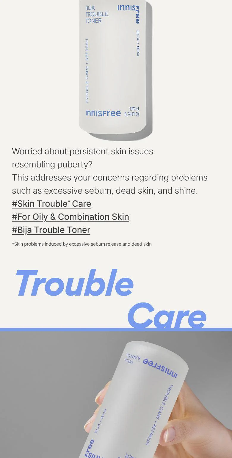 Innisfree Bija Trouble Toner 170ml - Image 5