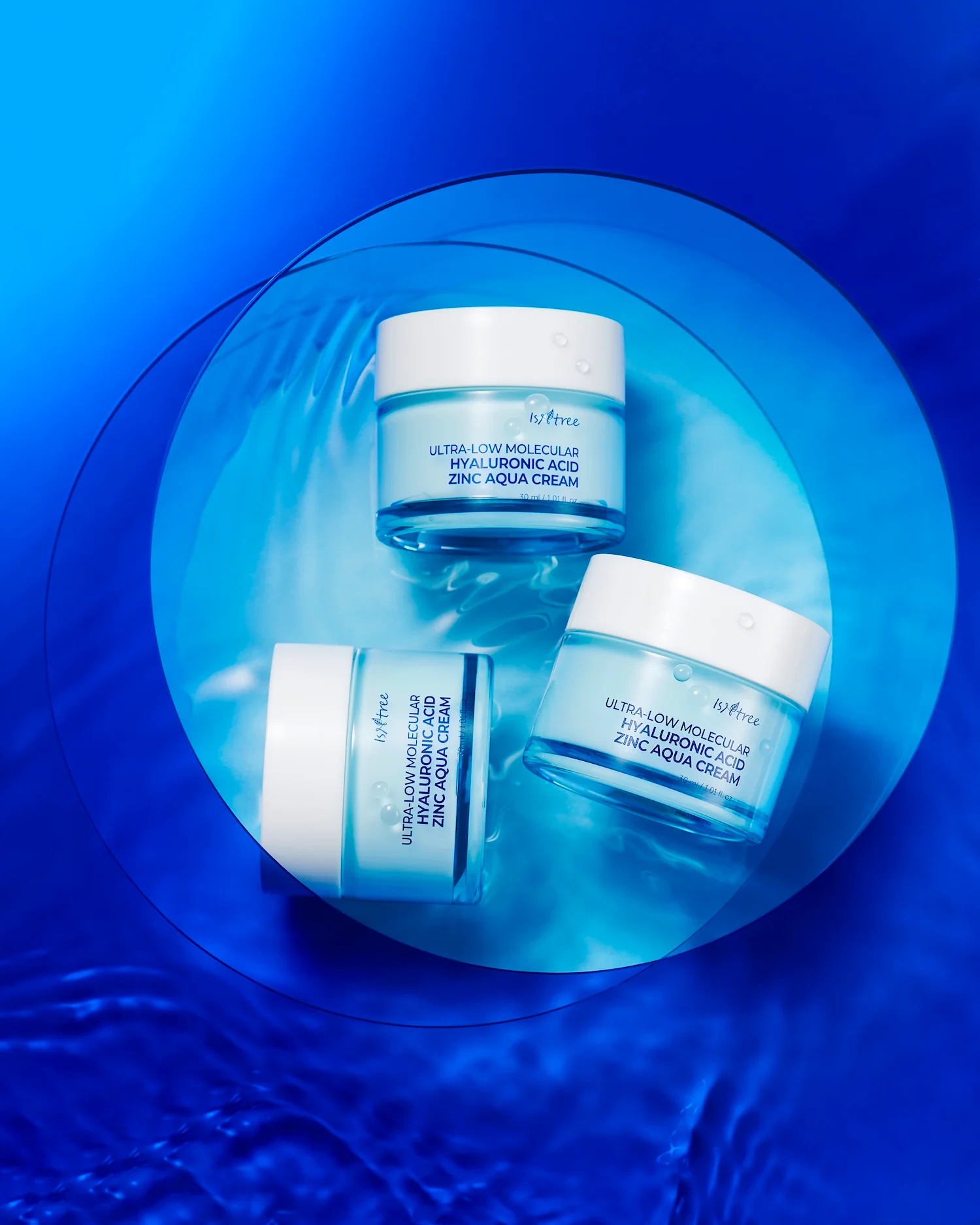 Isntree Ultra-Low Molecular Hyaluronic Acid Zinc Aqua Cream 80ml - Image 4
