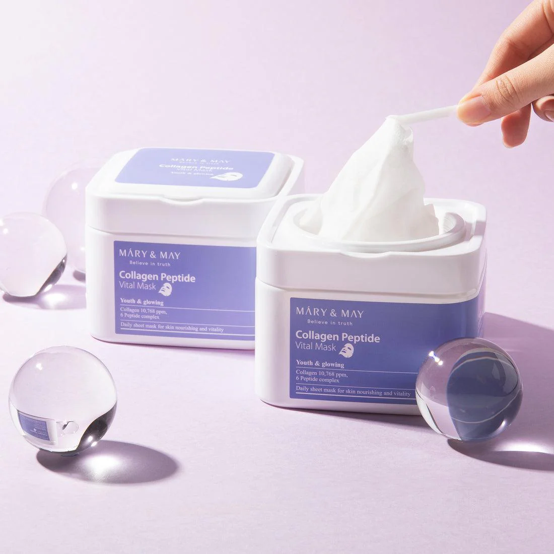 Mary&May Collagen Peptide Vital Mask 30EA/400g - Image 4