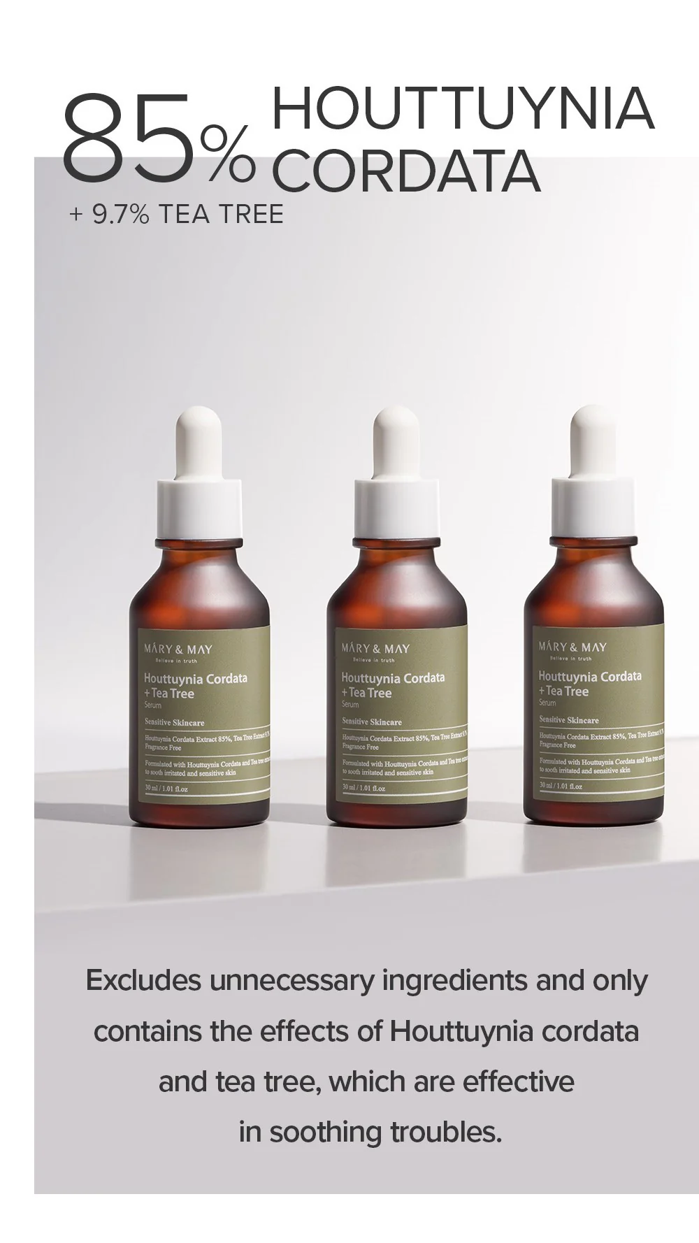 Mary&May Houttuynia Cordata +Tea Tree Serum - 30ml - Image 12