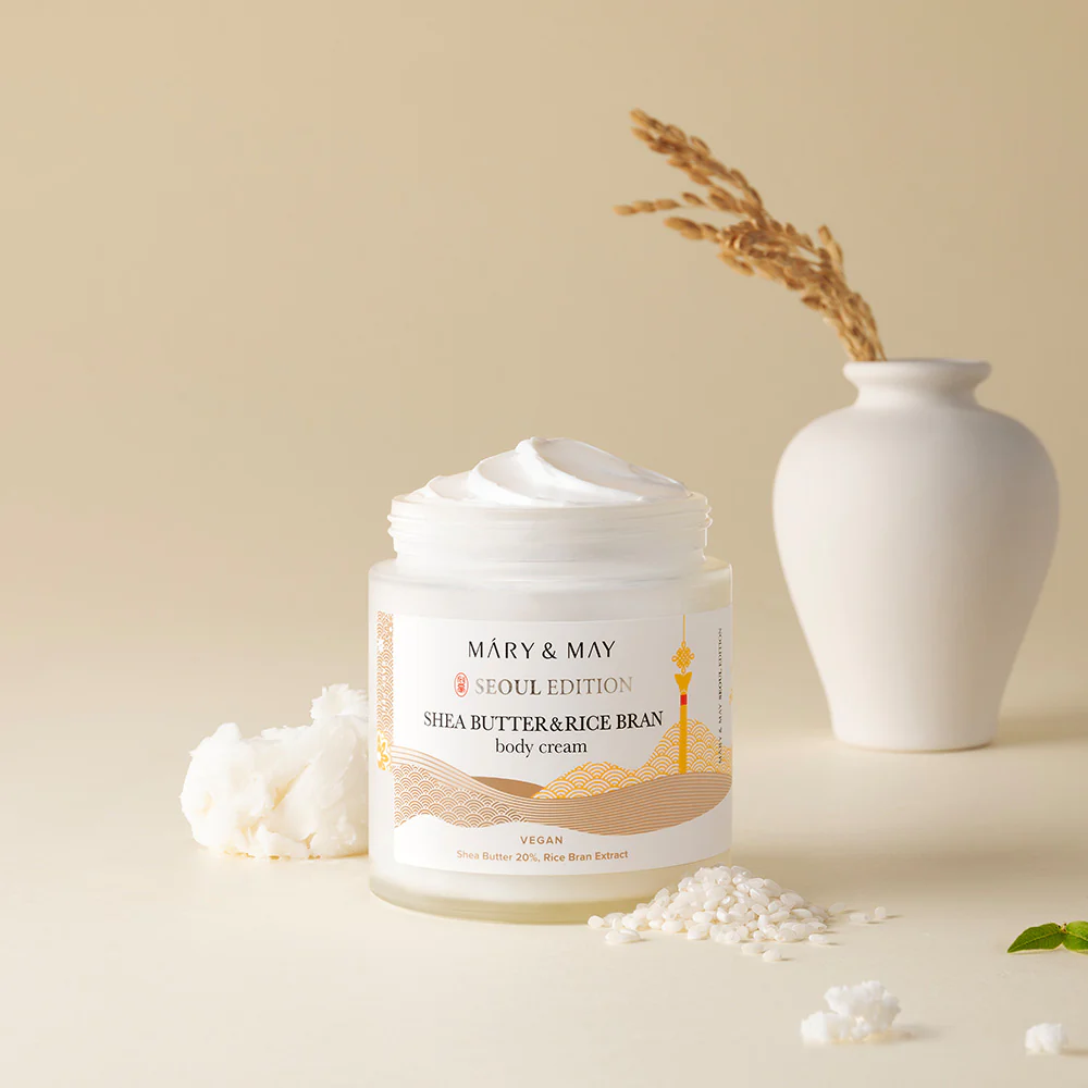 Mary&May Shea Butter & Rice Bran Body Cream 250ml - Image 4