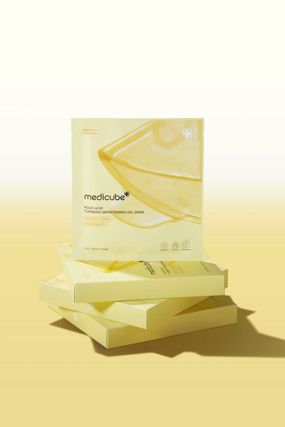 Medicube Kojic Acid Turmeric Brightening Gel Mask 4EA - Image 5