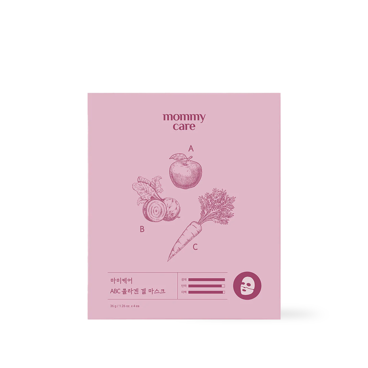 mommycare ABC Collagen Gel Mask 36g*4pcs - Image 2