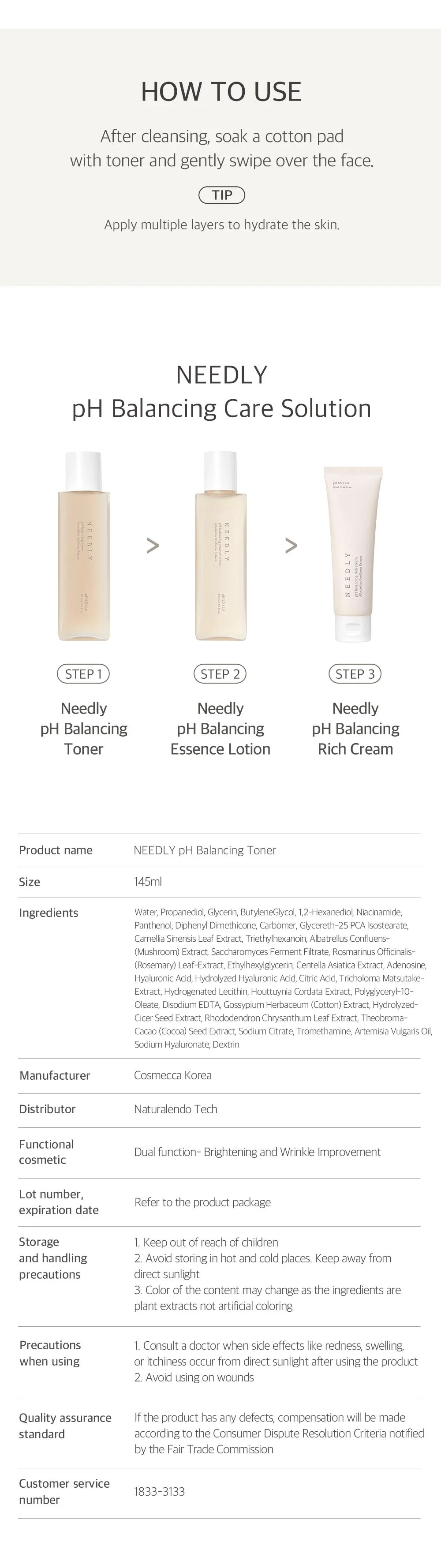Needly pH balancing toner 145ml - Image 8