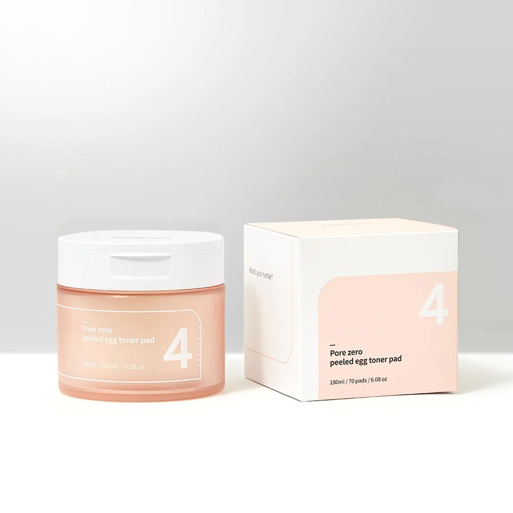 Numbuzin No.4 Pore Zero Peeled Egg Toner Pad 70Pads 180ml - Image 5
