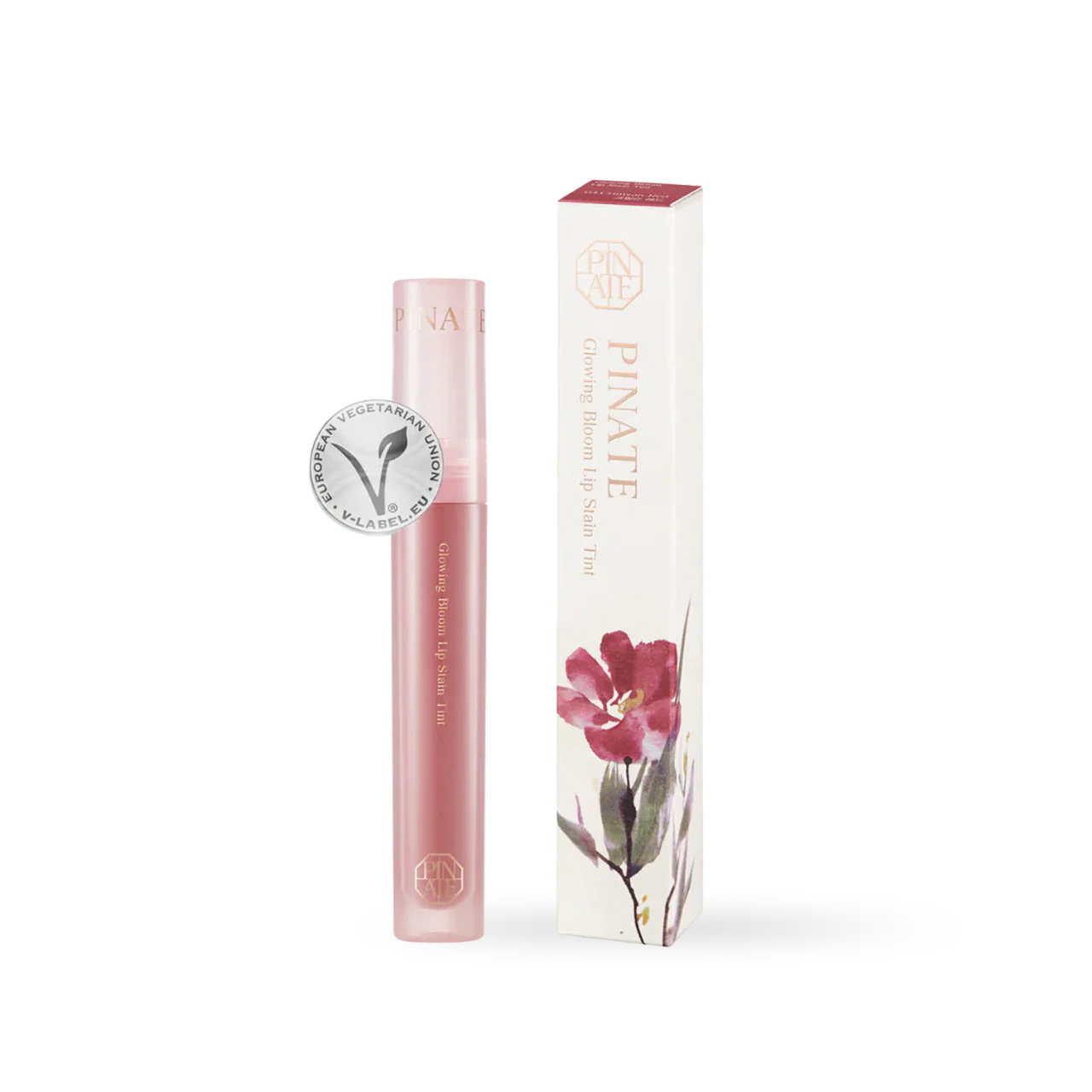 Pinate Glowing Bloom Lip Stain - 04 Crimson Red - Image 2