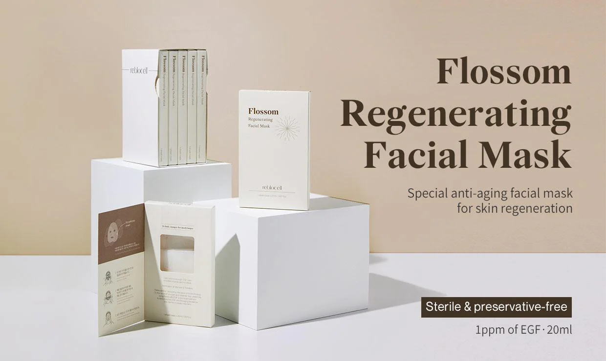 Reblocell Flossom Regenerating Facial Mask EGF 1ppm 1 Sheet - Image 5