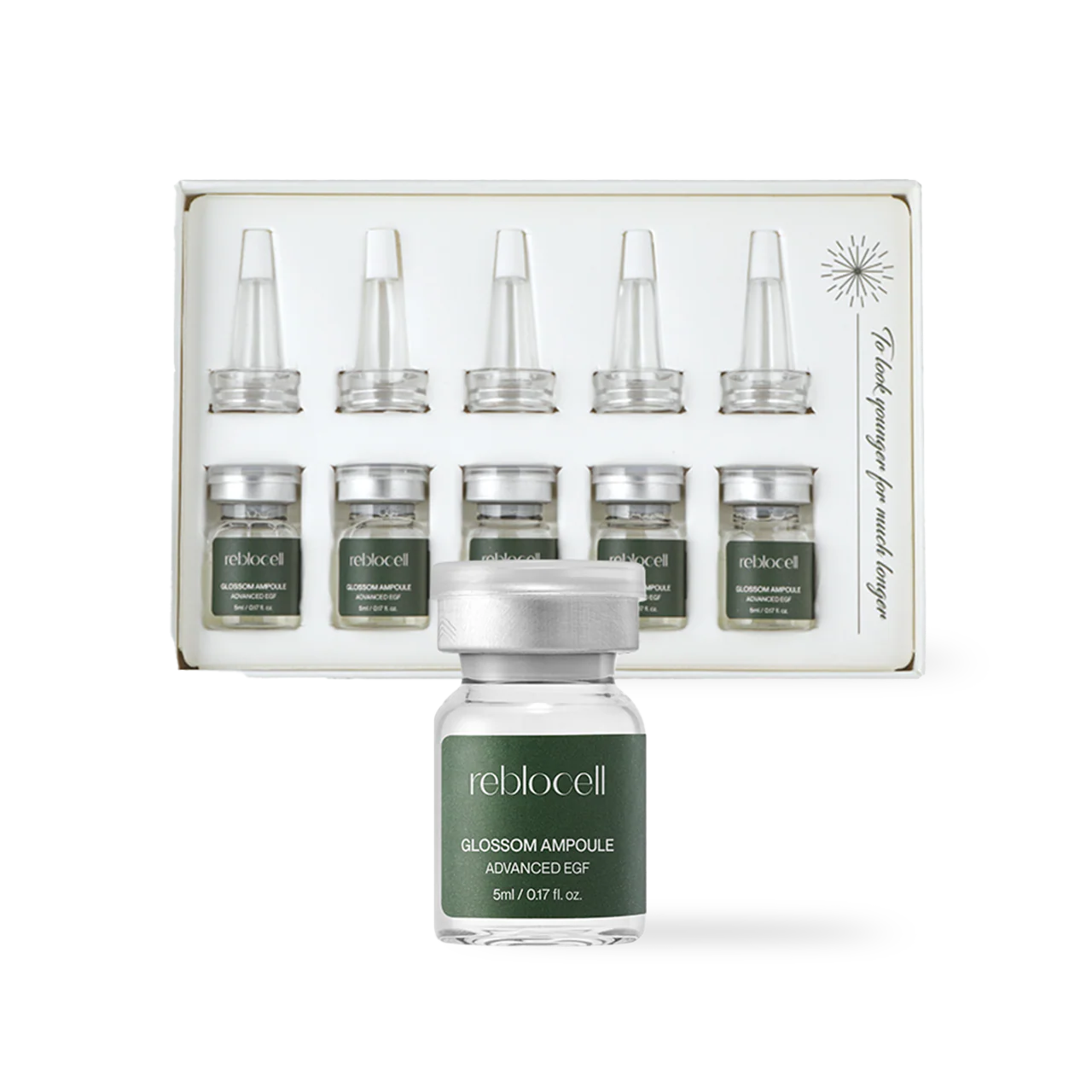 Reblocell Glossom Ampoule EGF 4ppm 5ml x 5 - Image 2