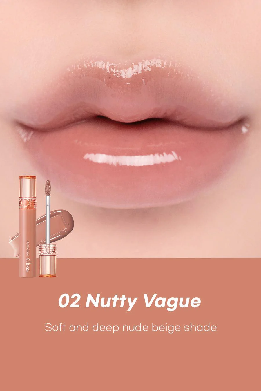 Romand Glasting Color Gloss 4g - 07 Spring Fever - Image 6