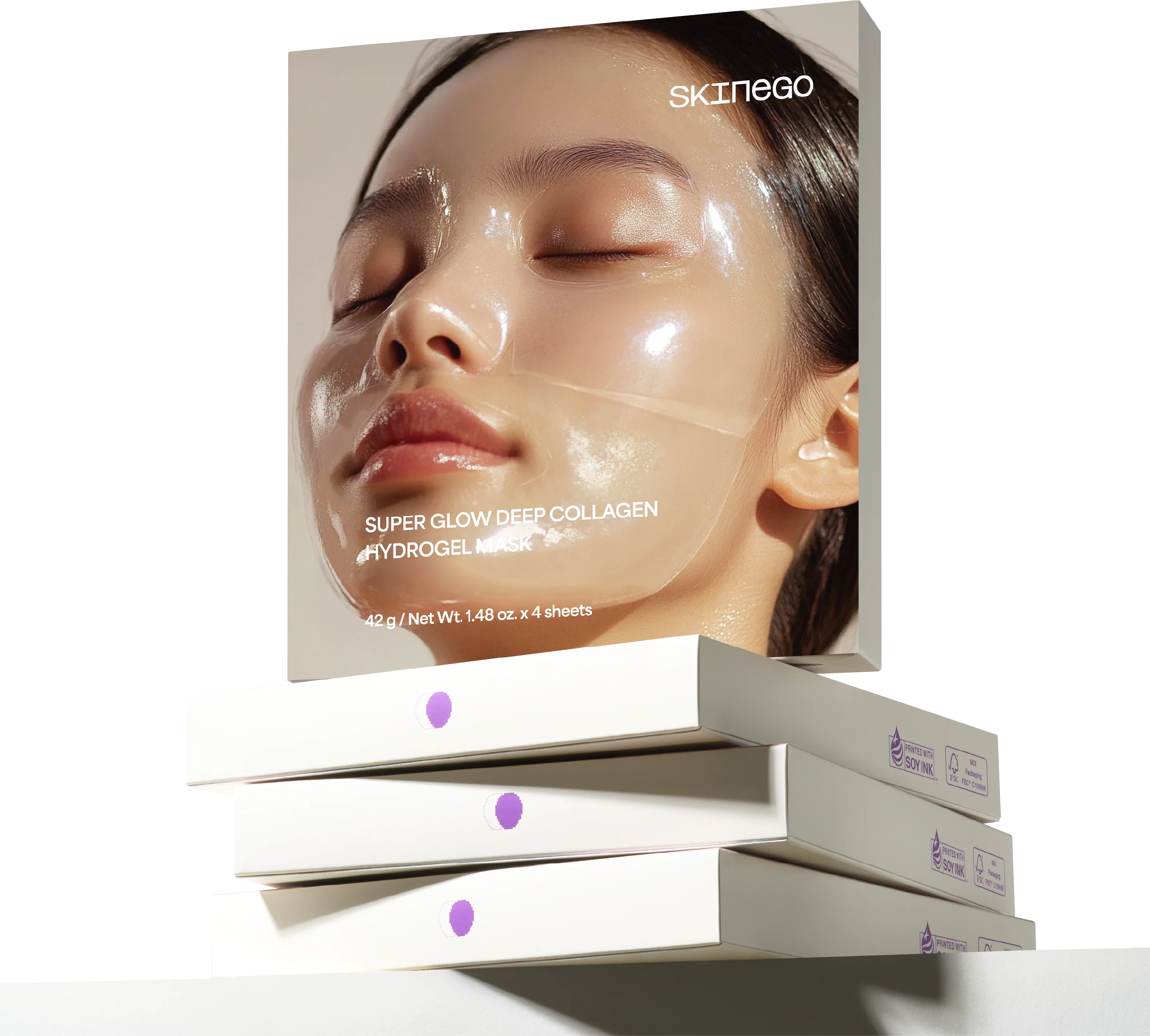 Skinego Super Glow Deep Collagen Hydrogel Mask - 2 Size - Image 10
