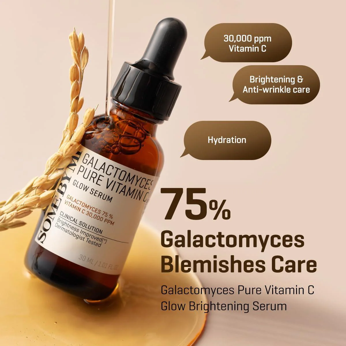 SomeByMi GALACTOMYCES PURE VITAMIN C GLOW SERUM 30ml - Image 7