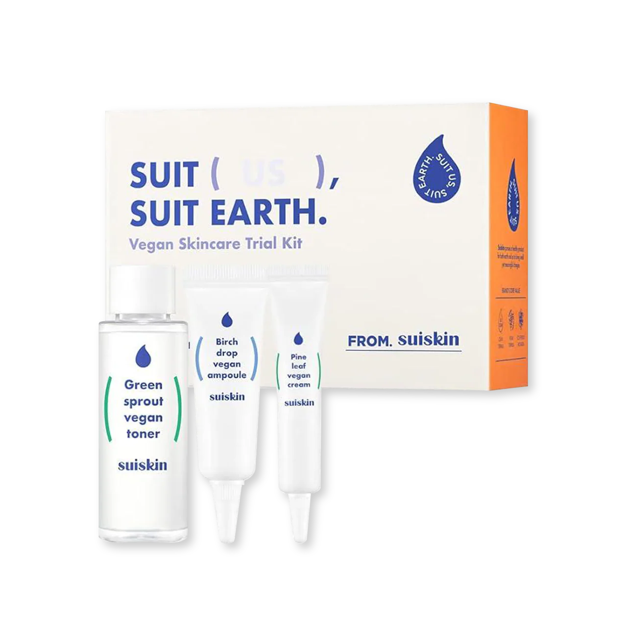 Suiskin Vegan skincare Trial kit (toner50ml + ampoule10ml+ cream10ml) - Image 2