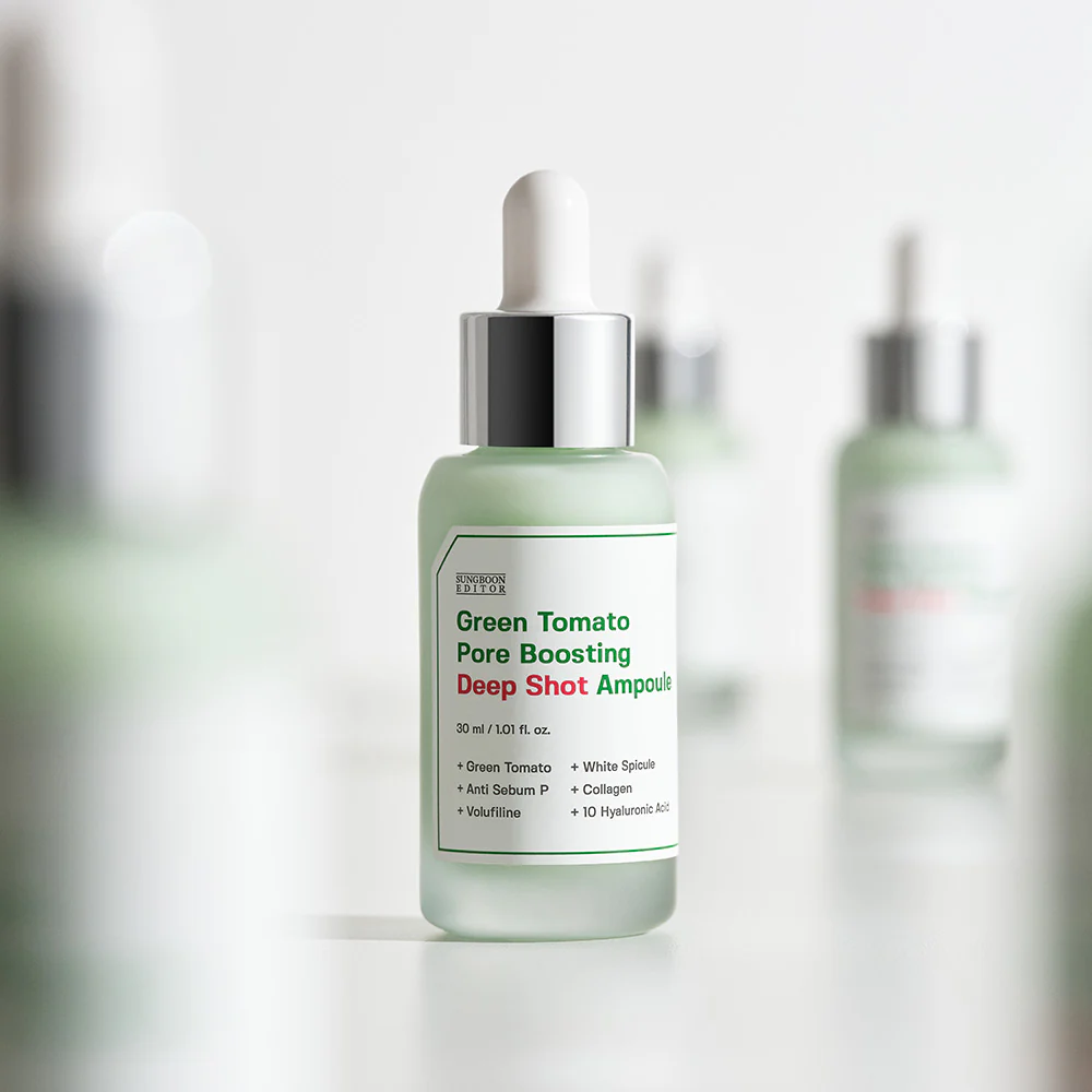 SUNGBOON EDITOR Green Tomato Pore Boosting Deep Shot Ampoule 30ml - Image 5