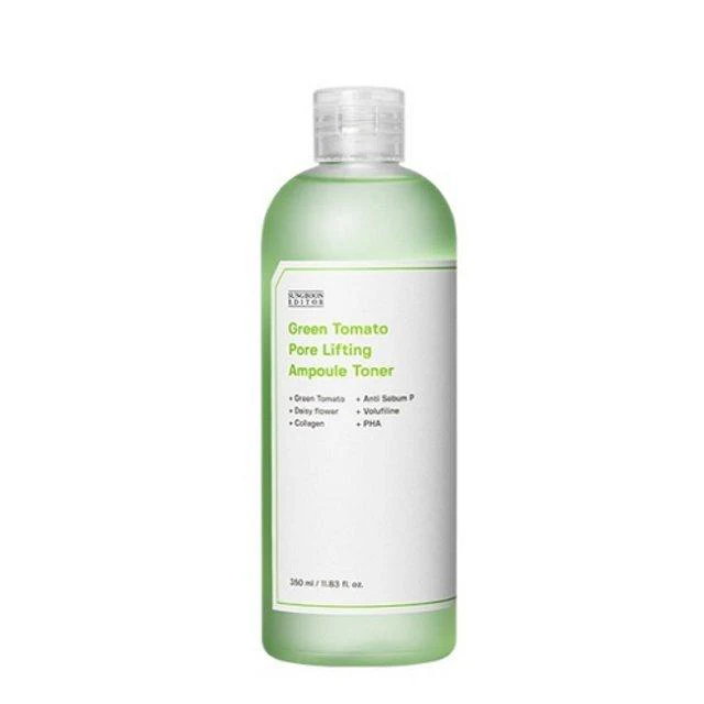 SUNGBOON EDITOR Green Tomato Pore Lifting Ampoule Toner 350ml - Image 3