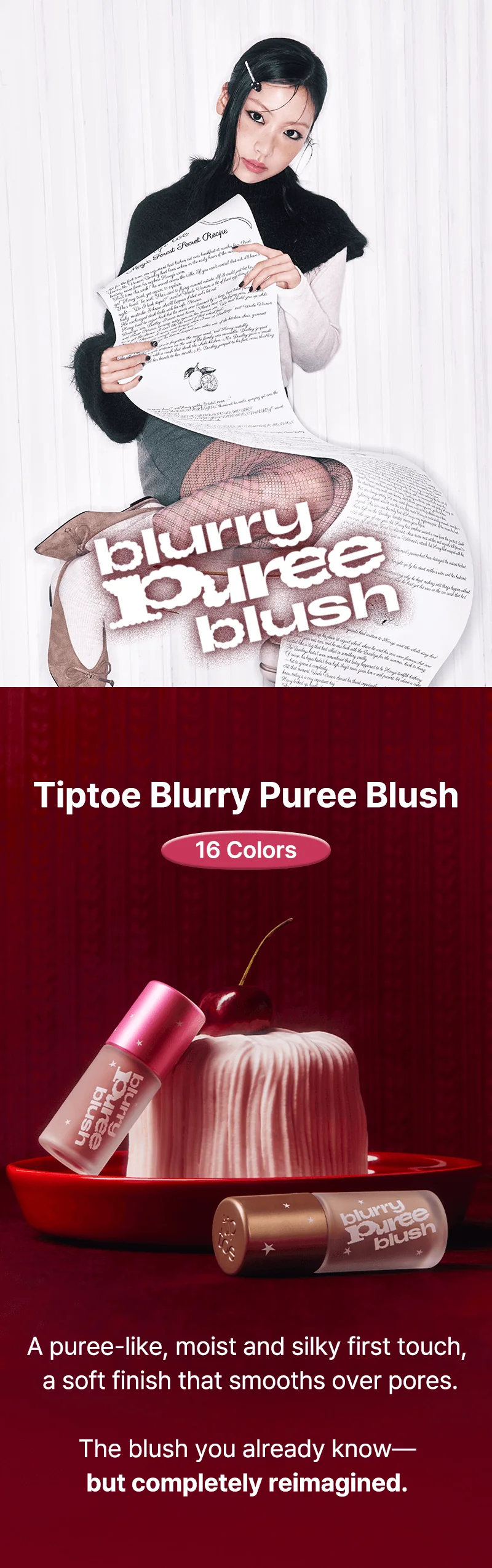 Tiptoe Blurry Puree Blush 5g - 16 Colors - Image 27