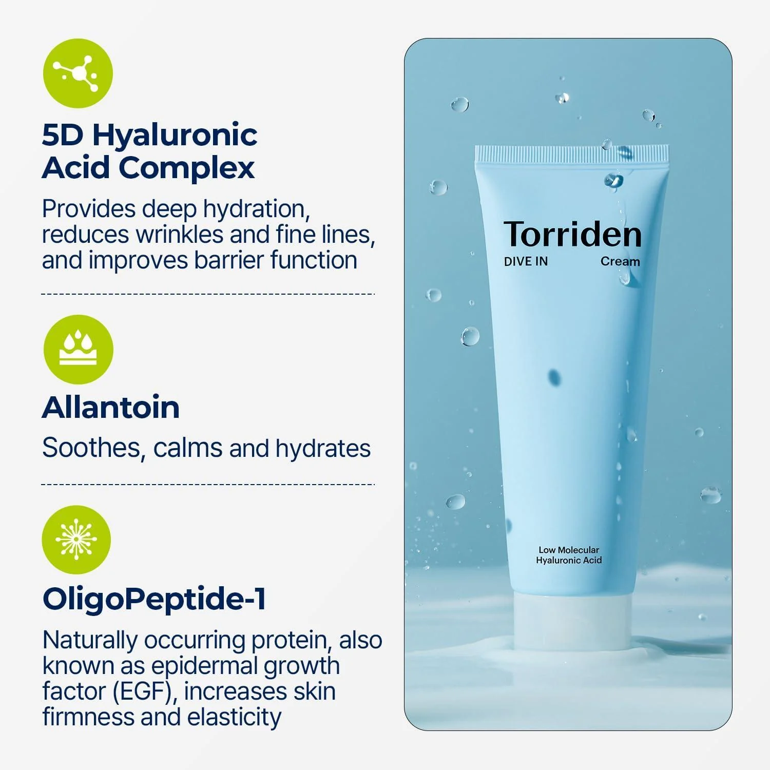 Torriden DIVE IN Low Molecular Hyaluronic Acid Cream 80ml - Image 7