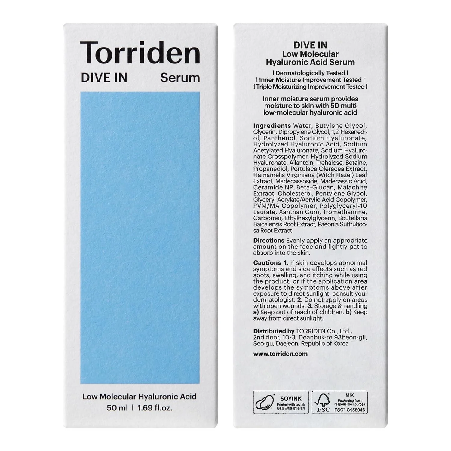Torriden DIVE IN Low Molecular Hyaluronic Acid Serum 50ml - Image 11