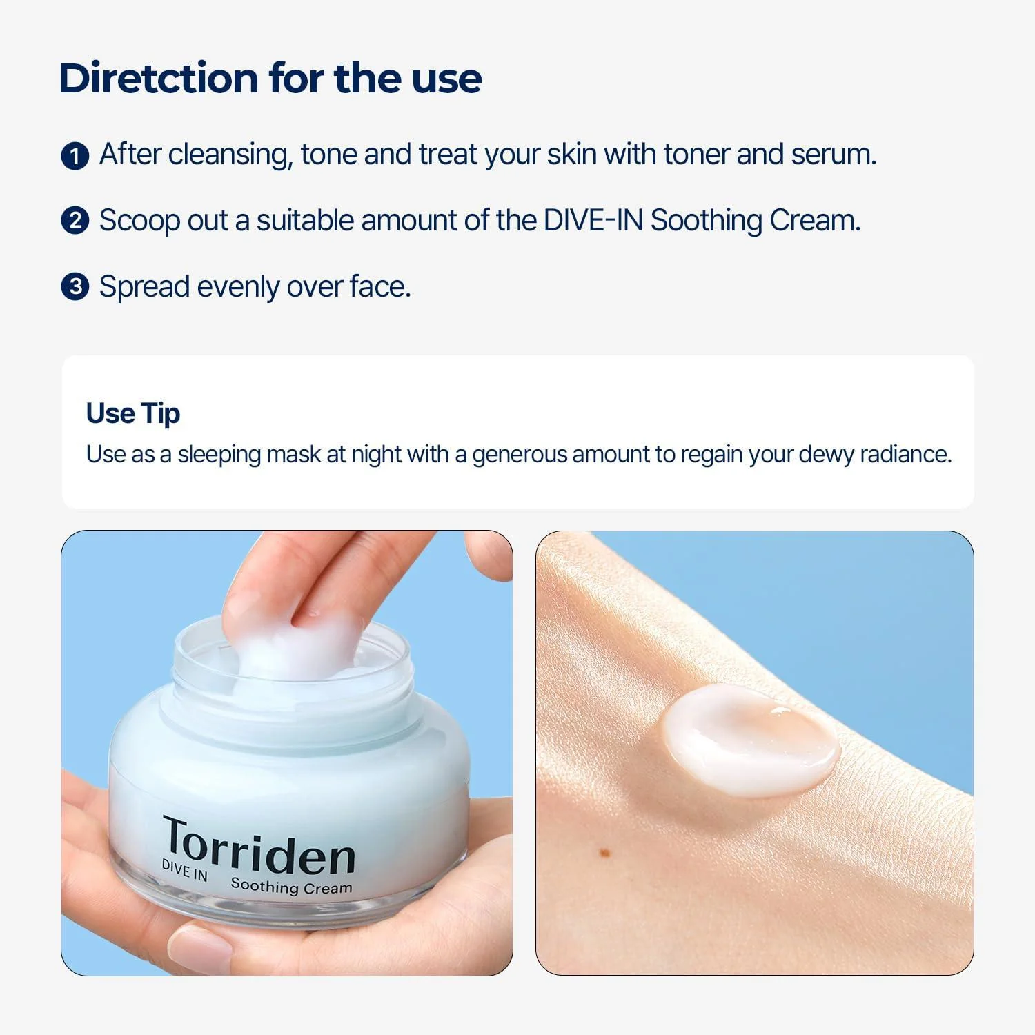 Torriden DIVE IN Low Molecular Hyaluronic Acid Soothing Cream 100ml - Image 11
