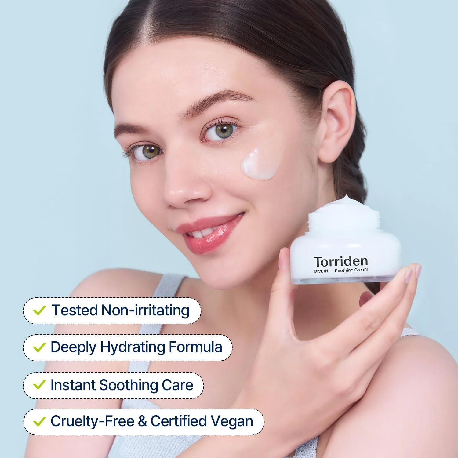 Torriden DIVE IN Low Molecular Hyaluronic Acid Soothing Cream 100ml - Image 9