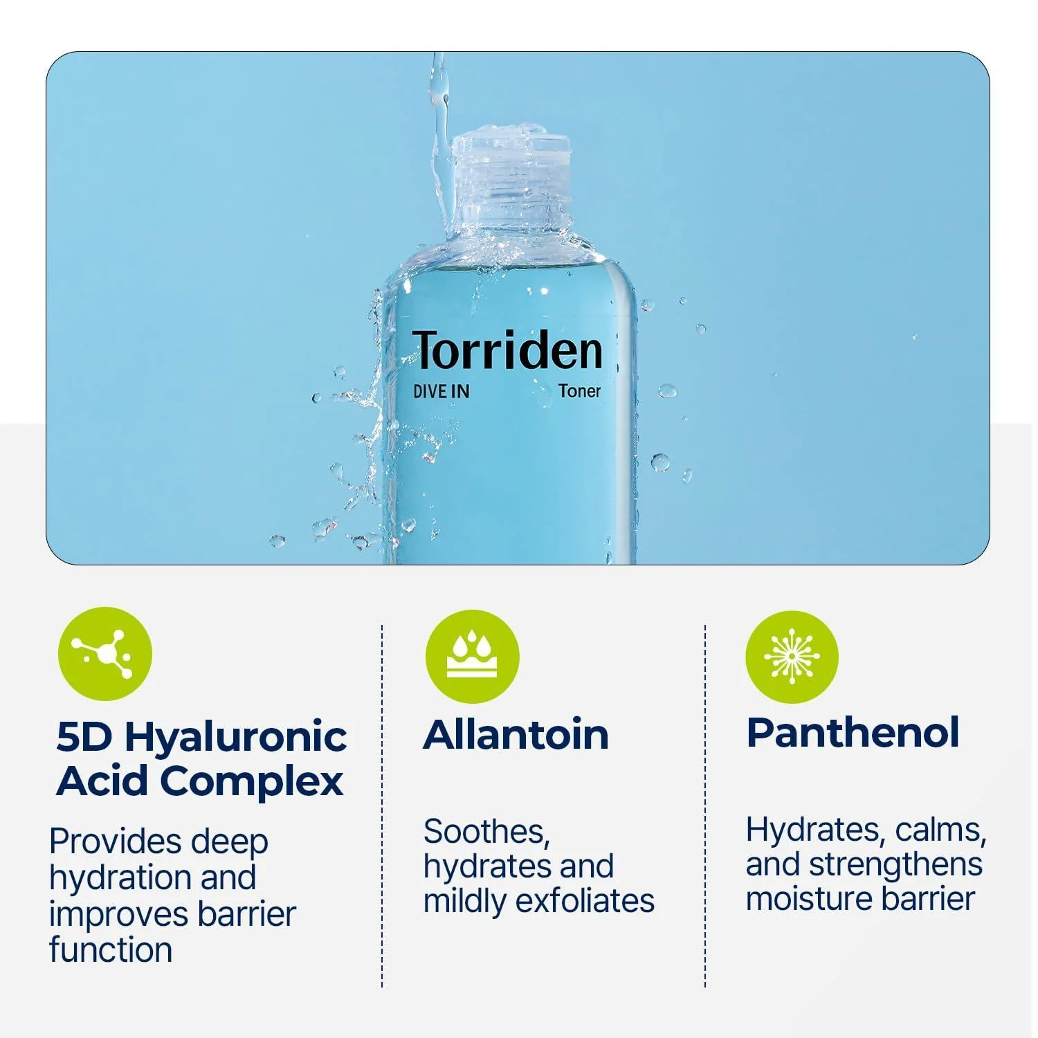 Torriden DIVE IN Low Molecular Hyaluronic Acid Toner 300ml - Image 6