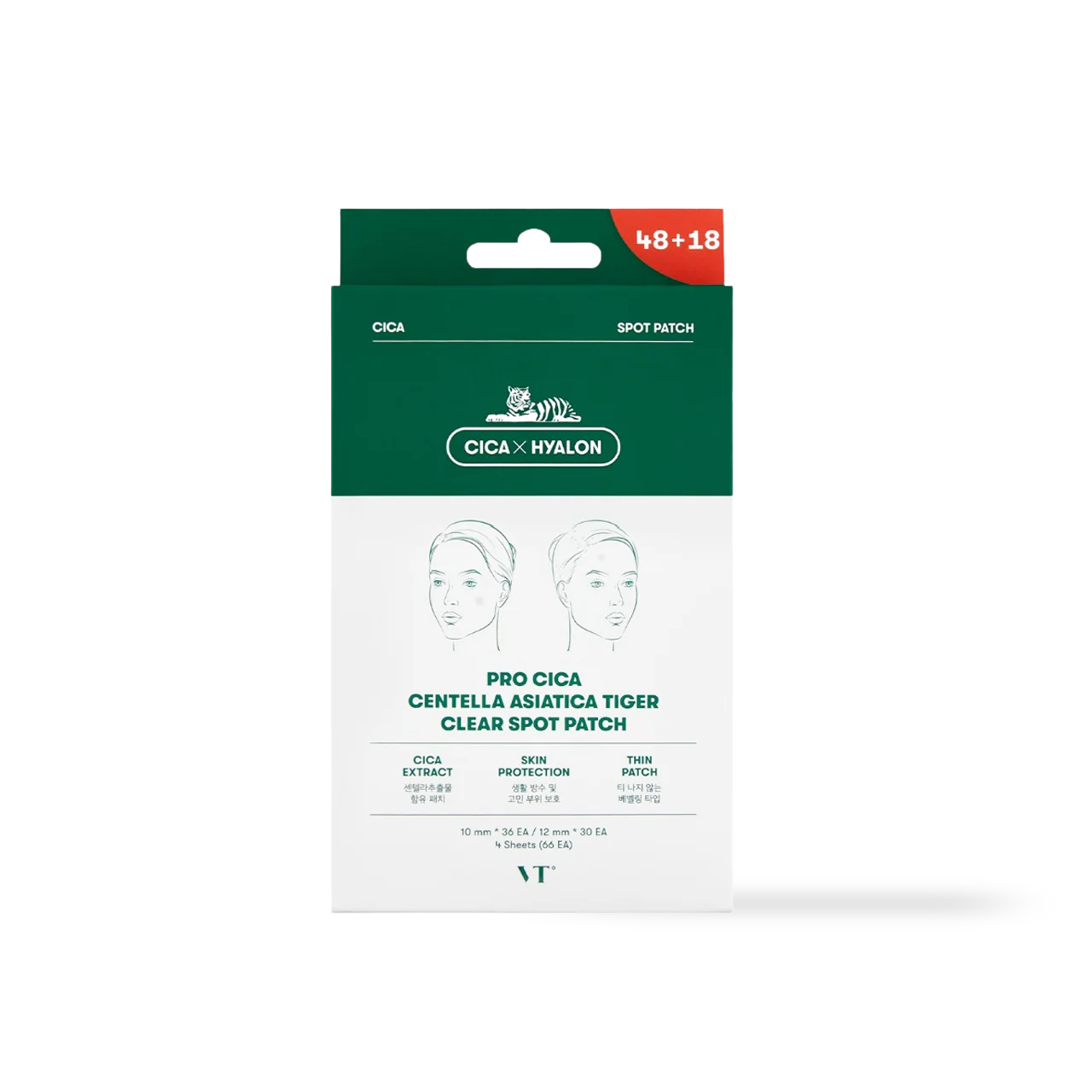 VT Cosmetics PRO CICA Centella Asiatica Tiger Clear Spot Patch 66ea